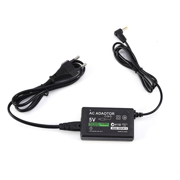 Vægoplader AC-adapter strømforsyningskabel til PSP 1000/2000/3000 EU-stik