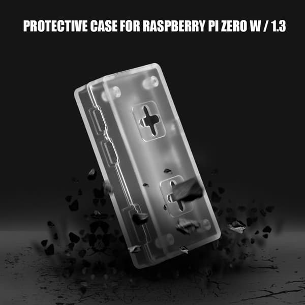 ABS-muovikotelo suojakuori Raspberry Pi Zero W / 1.3:lle (läpinäkyvä)