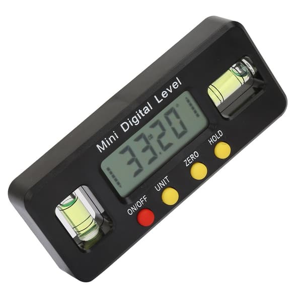 360 graders mini digital vinkelmåler inklinometer magnetisk bund (100 mm)