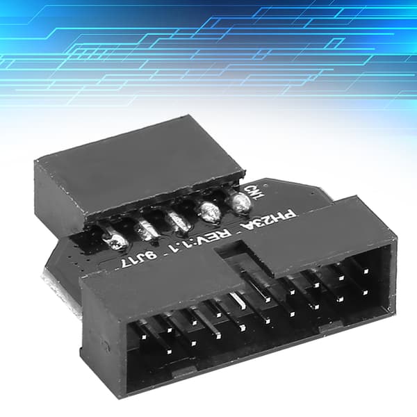 PH23A Moderkort USB 2.0 9Pin till USB 3.0 19P Plugin-kontaktadapter (PH23A)
