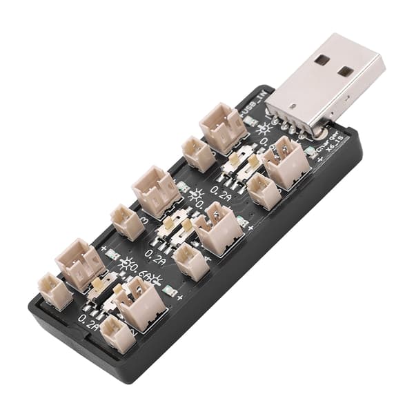 6-kanals USB lithium batteriopladerkort 3.7V 4.2V modul til DIY strømforsyning