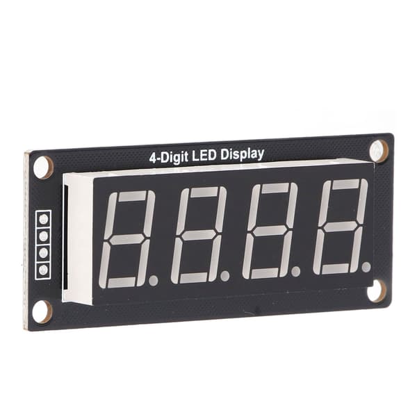 4 stk. 0,56\" 7-segment LED-displaymodul blå 4-cifret digitalt rør PCB-urkort