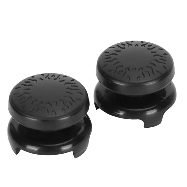 2 stk. Thumbstick Blødt Silikone Cover Greb Stick Joystick Controller Gamepad Nøglehætte til PS5 Sort