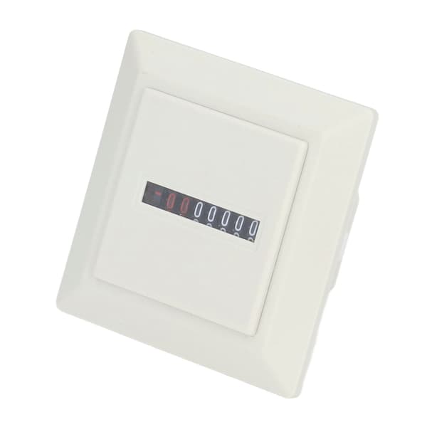 BERM Timmätare Mekanisk Mätare Industriell Timer 72x72mm Vit 220VAC