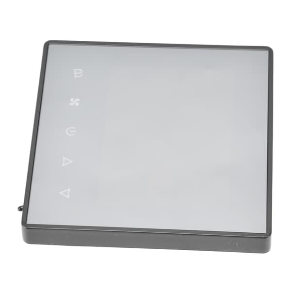 Digital Termostat LCD-skærm Touchscreen Smart Aircondition Temperaturregulator til Hjem Hotel AC220V Sort