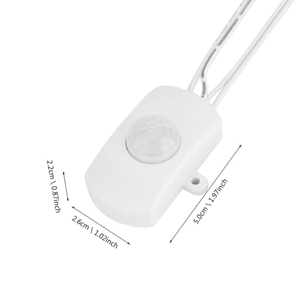 2A DC 5-24V PIR Infrarød Bevægelsessensor Detektor Automatisk Afbryder LED Strip USB Interface Hvid