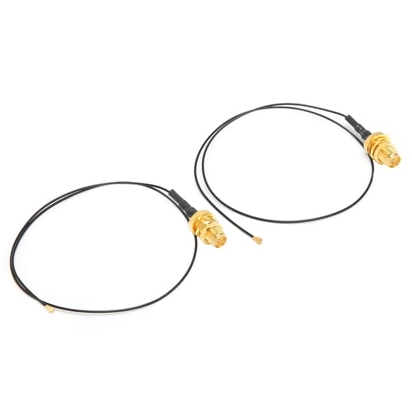 2 stk. IPEX 4 til RPSMA hun-kabel omnidirektionel ledning til M.2 WiFi Bluetooth ekstern antenne