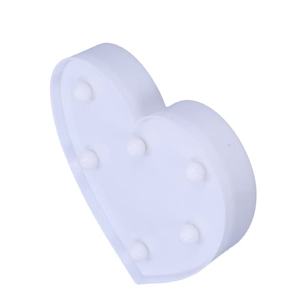 LED Hjerteformet Lys 6LED Chip Lille Natlampe til Bryllup Fødselsdagsfest Stue Helligdage