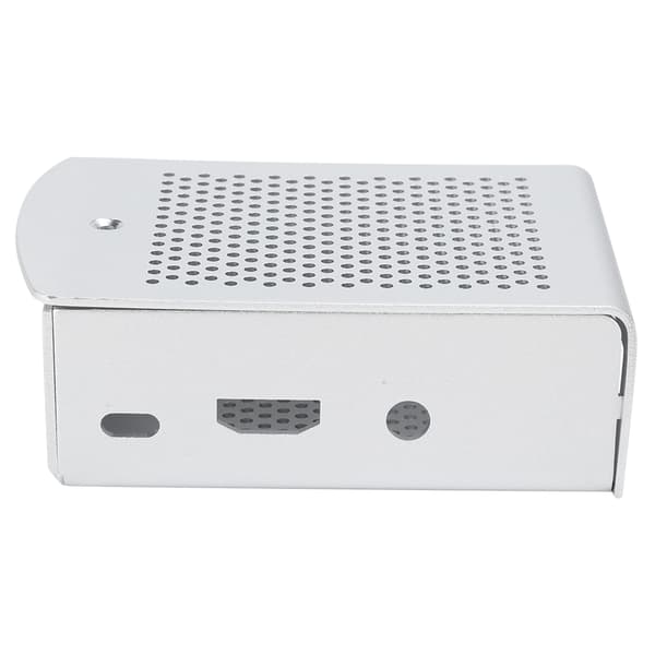 Aluminiumlegeringsfodral för Raspberry Pi 3 b 2B moderkort kylande skyddslåda silver