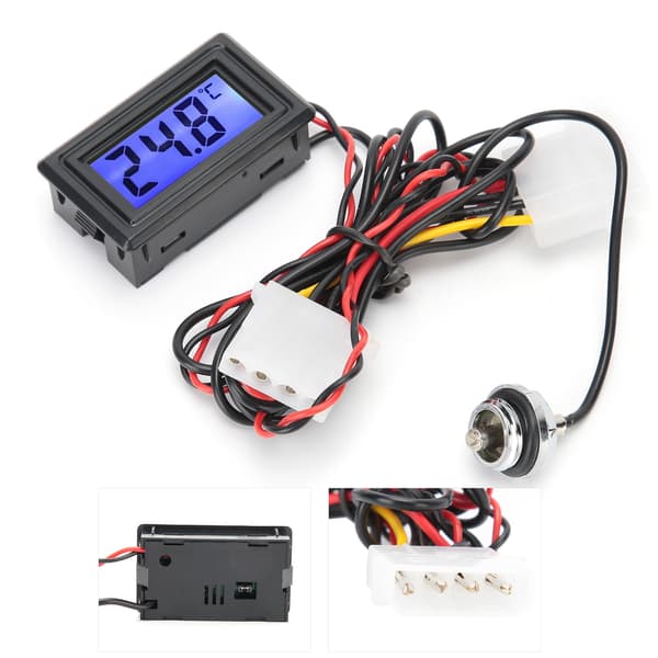 Vandkøling Termometer Digitalt Display Computer Temperaturmåler WDXS-DT 5V-24V