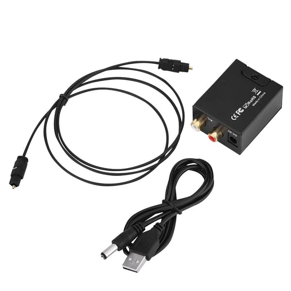 Digital Analog Audio Converter Optisk Fiber til Analog Digital Audio Afkodning