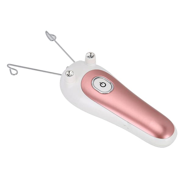 Elektrisk tråd-epilator Fysisk trådfjerner til ansigt, arm, ben - Pink