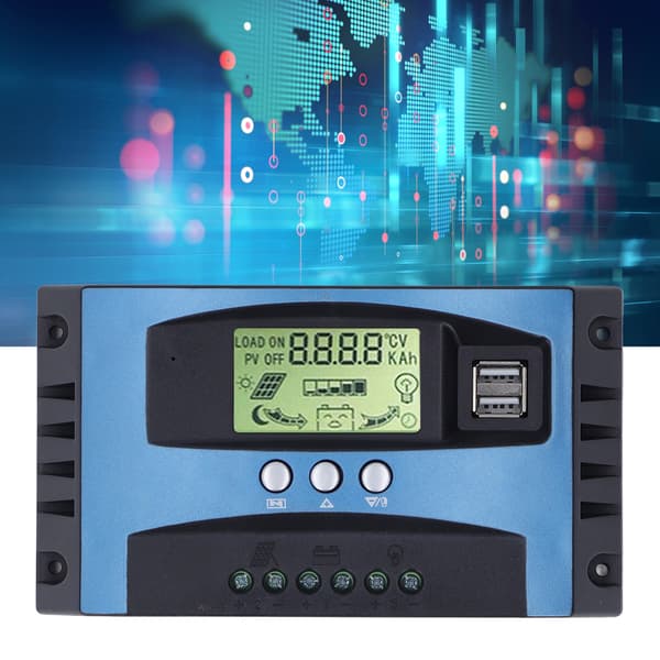 MPPT Solar Regulator 60A 12V/24V 3-faset Beskyttende Batterioplader Controller til Solpanel