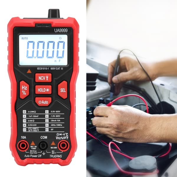 UA9999 Digitalt Multimeter Nøjagtig AC/DC Voltmeter Kapacitans Modstand Ohm Tester