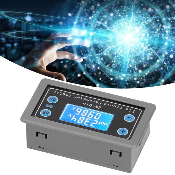 ZKU15 Spændingsstrømstestmåler LCD Digitalt Display Multifunktionel Volt Amperemeter