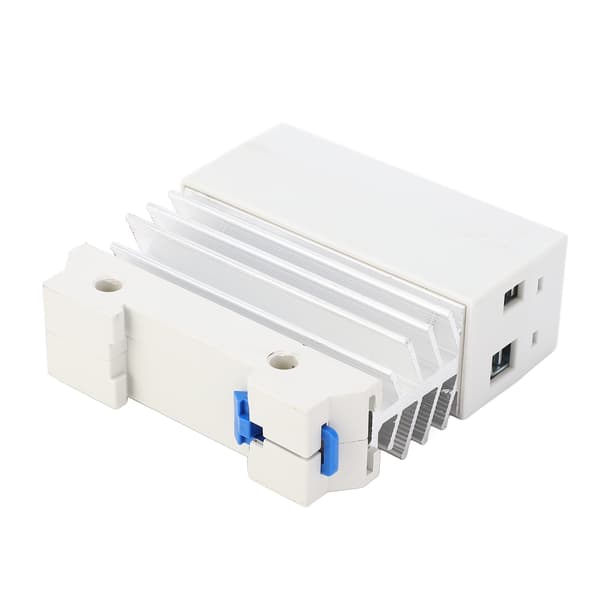 DIN-skinne SSR-modul 70-280VAC spole, 24-480VAC belastning, enfaset solid state-relæ m/ køleplade