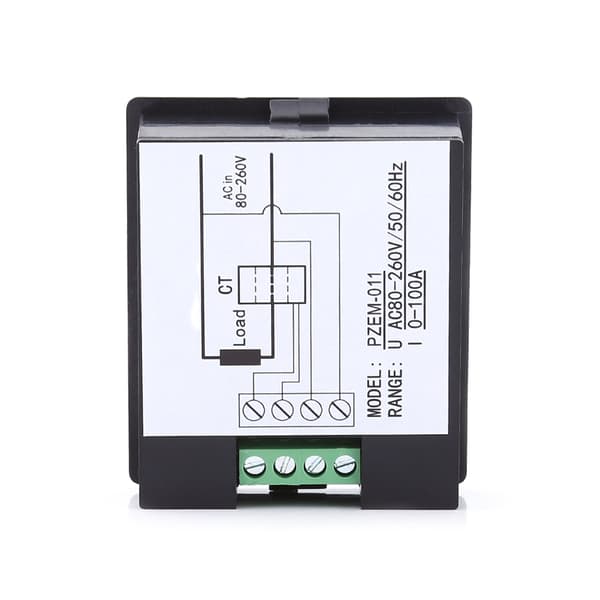 80-260V AC 100A Digital Övervakningsmultimeter Amperemeter Voltmeter Effekt Energitestare Med CT