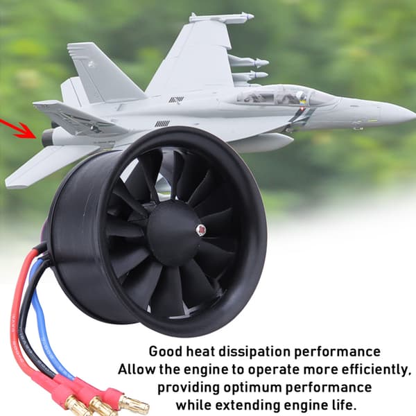 Til EDF 50mm 11-bladet ventilatorpropel med motor til RC flymodel tilbehør KV4300 4S