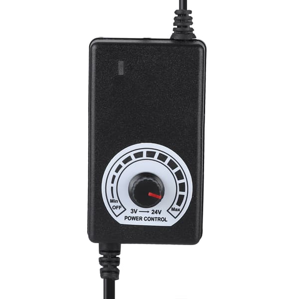 24W 3-24V strømforsyningsopladeradapter med LED-display spændingsregulering 100-240V (EU-stik)