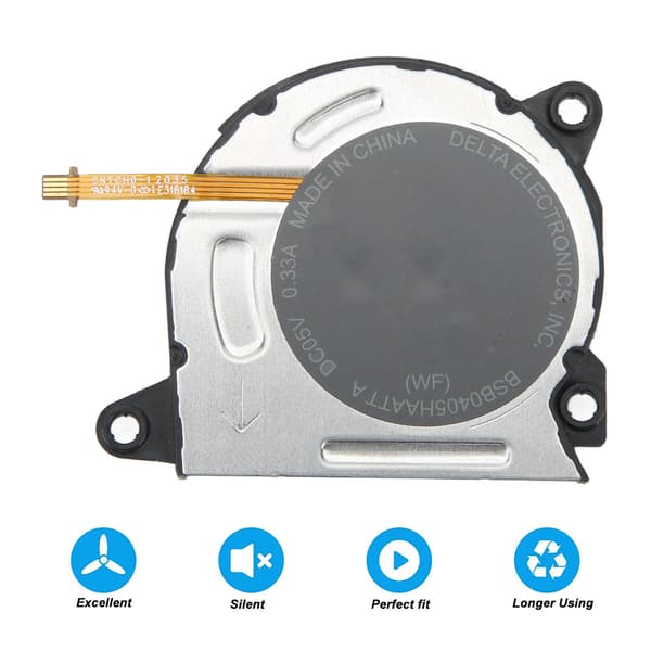 Højhastigheds 8800RPM OLED køleventilator til Switch, DC5V spilkonsol varmeafledning, 2-pak