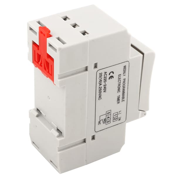 THC15A 220‑240VAC 20A DIN-skena Digital Programmerbar Timerbrytare