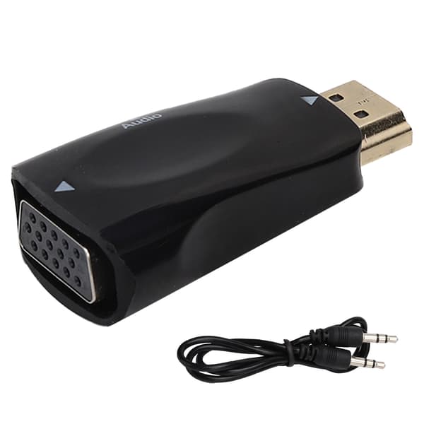 1080P HD Multimedia Interface Han til VGA Hun Adapter Konverter med Lydkabel