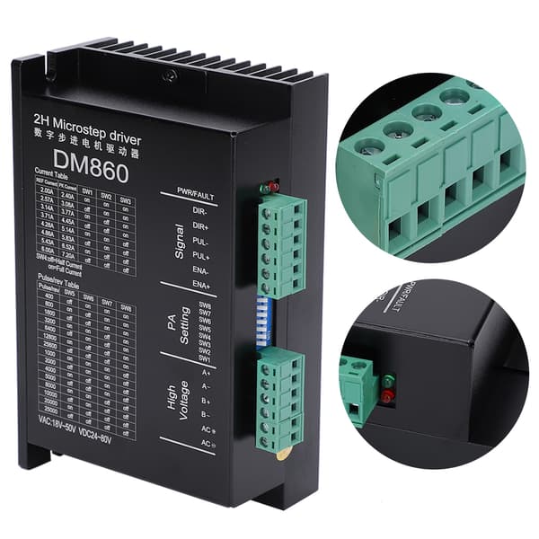 DM860 Stepper Motor Driver 2-faset 4.2A CNC-controller PUL/DIR