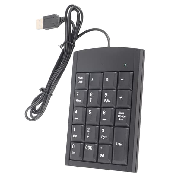Bärbar Mini USB Numerisk Knappsats Nummer Tangentbord för Bärbar Dator
