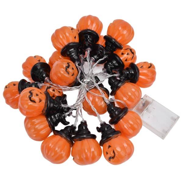 20LED Pumpa Fairy Lights 3m Dual-Mode String för Halloweenfest Heminredning