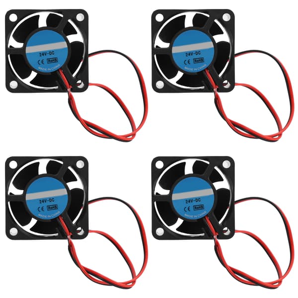 4-pak 24V 4020 blæser til 3D-printer, oliebærende køler, 40x20mm