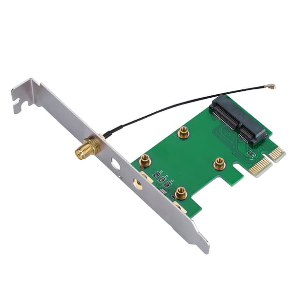 Mini PCI-E till PCI-E Riser-kort Utöka externt adapter nätverkskort