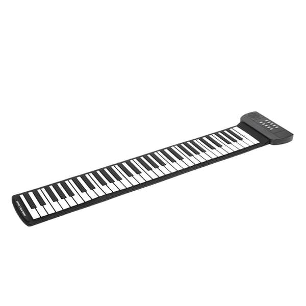 Rulleklaver til børn 61 tangenter elektronisk tykt bærbart foldbart USB genopladeligt keyboard