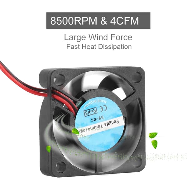 5 STK 8500RPM Hurtig Varmeafledning 3D Printer Ventilator 4CFM Stor Vindkraft 3D Printer Køler