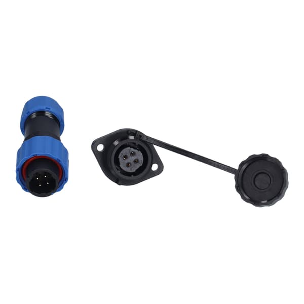 SP16 IP68 Vandtæt Flange Luftfartsstik Fatning Han Hun Panelmontering 4 Pin 250V 5A