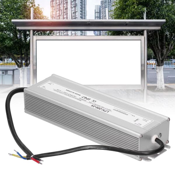 LED-drivrutin 200W Vattentät Transformator 24V DC Strömförsörjning för Utomhusbelysning