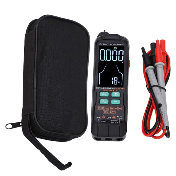 Digitalt multimeter 6000 tællinger DC AC strøm voltmeter tester kapacitans Ohm diode multimeter strømførende ledning tester værktøjer 600V