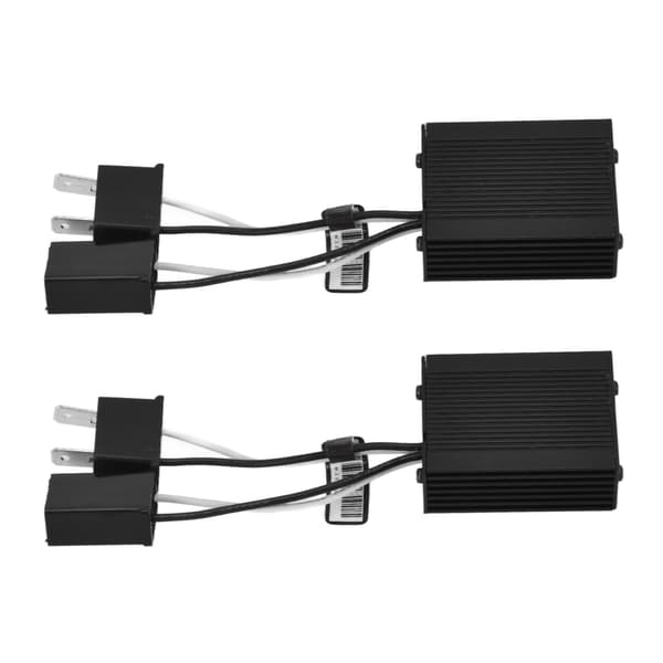 2 stk. LED-forlygtedecoder Anti-jamming aluminiumsskal Bil LED-forlygte Anti-flimmer Canbus-decoder 9-16V