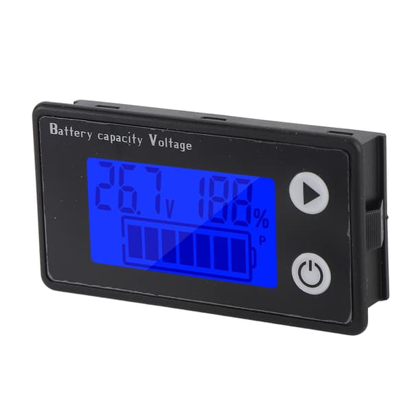 Batterispänningsmätare 10-100V LCD-display 2-tråds digital voltmeter kapacitetstestare