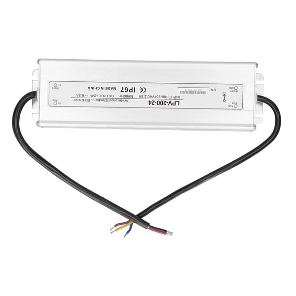 LED Driver 200W Vandtæt Transformer 24V DC Strømforsyning til Udendørs Lys