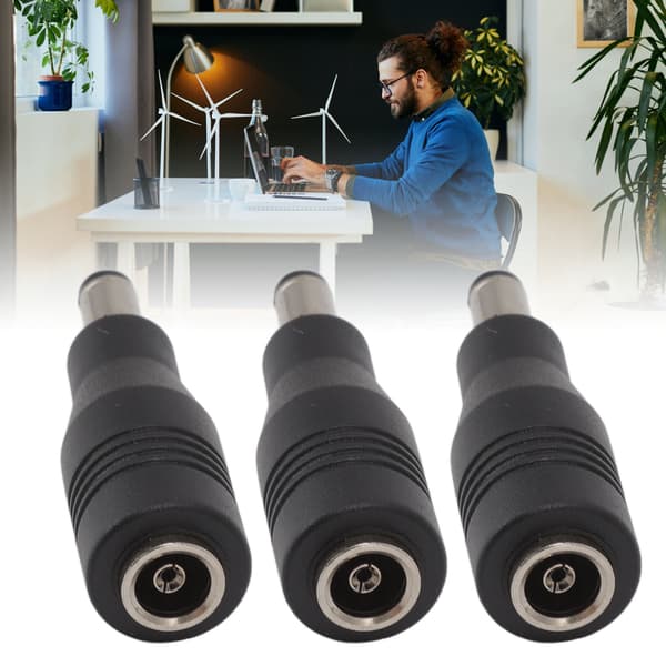 4 stk. DC 6.0x4.4 hun til 5.5x2.1mm han adapter bærbar strømadapter DC strømkonverter