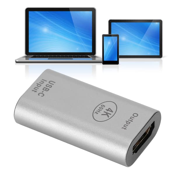 TypeC hun til HDMI hun adapter mini video konverter 4K 60Hz til Windows Android
