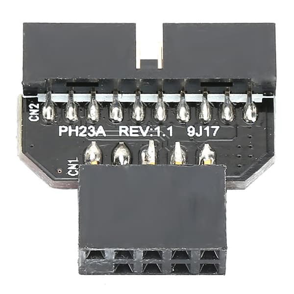 PH23A Moderkort USB 2.0 9Pin till USB 3.0 19P Plugin-kontaktadapter (PH23A)