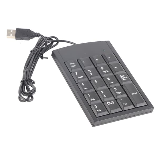 Bärbar Mini USB Numerisk Knappsats Nummer Tangentbord för Bärbar Dator