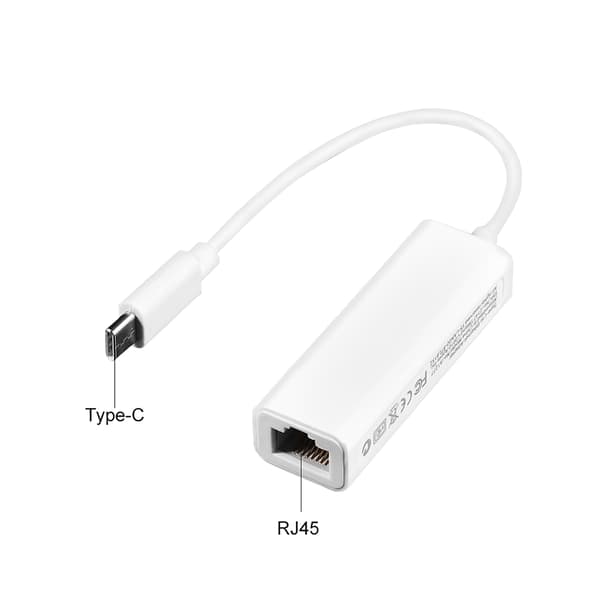USB 3.1 Type C til RJ45 100Mbps Ethernet LAN Netværksadapter Konverter til MacBook USB-C Laptop