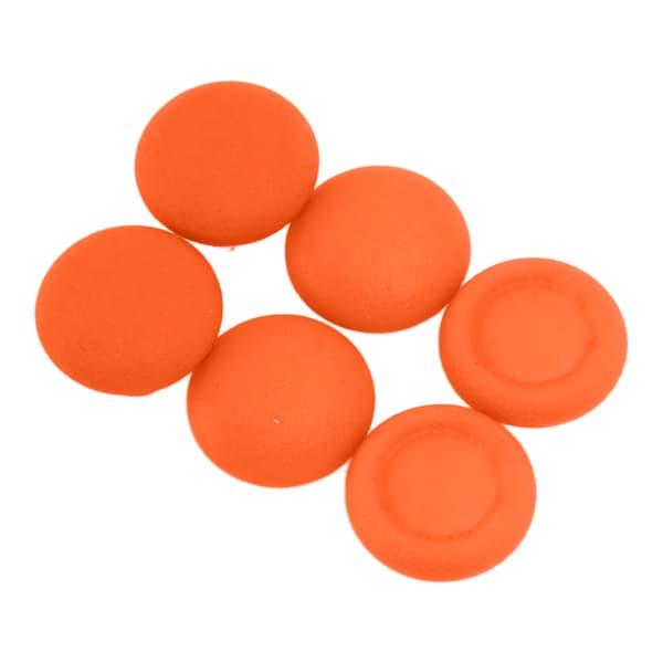 3D Joystick-knapdæksel 6 i 1 Forhindrer glidning Udskiftning af tommelfingergreb til PS5 Elite Controller Orange