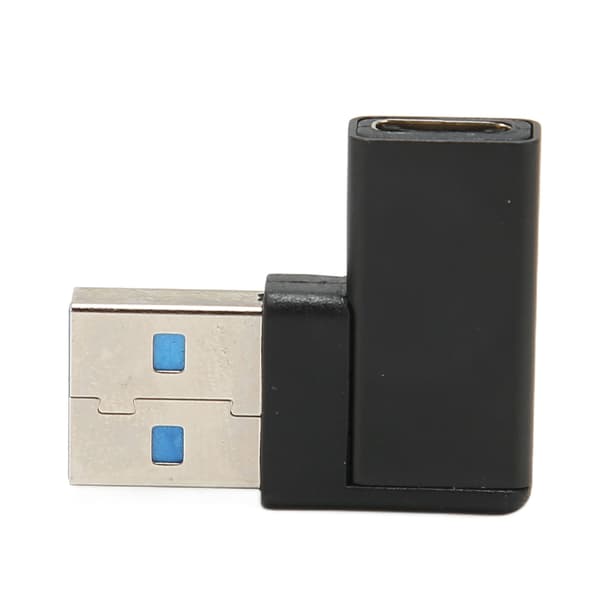 Retvinklet USB til USB C-adapter 90 graders Plug and Play USB 3.0 A til USB C-adapter til bærbare computere Telefon PC