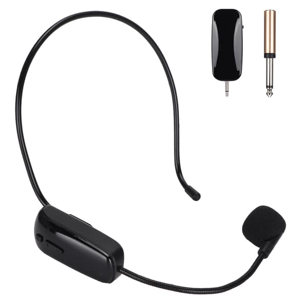 UHF Trådlöst Mikrofonheadset Trådlös Mikrofon Mic för Undervisning Möten Turistguide