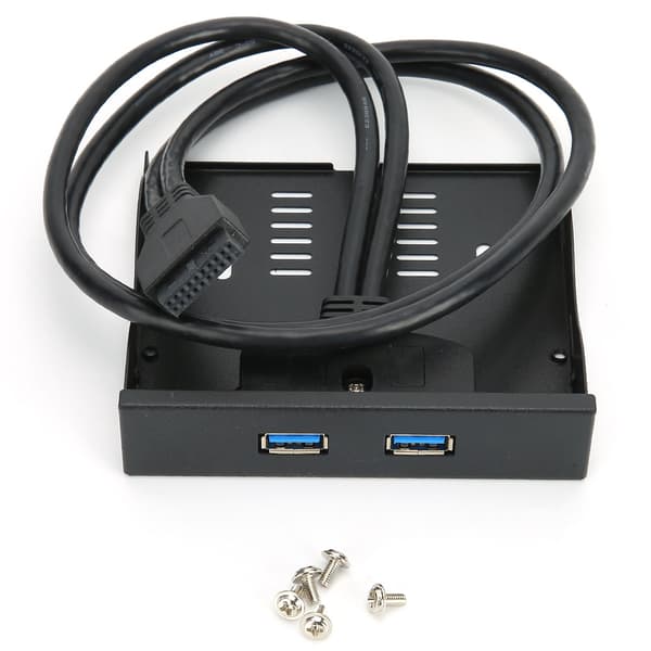 USB3.0 Floppy Frontpanel 3.5'' Floppy Bay 19 Pin til 2 Interface USB3.0 HUB