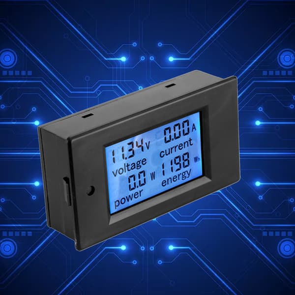 TSPZEM-031 DC 0-100V 10A Digital Voltmeter Ammeter, LCD Display Current Tester, Multi-Function Panel Meter