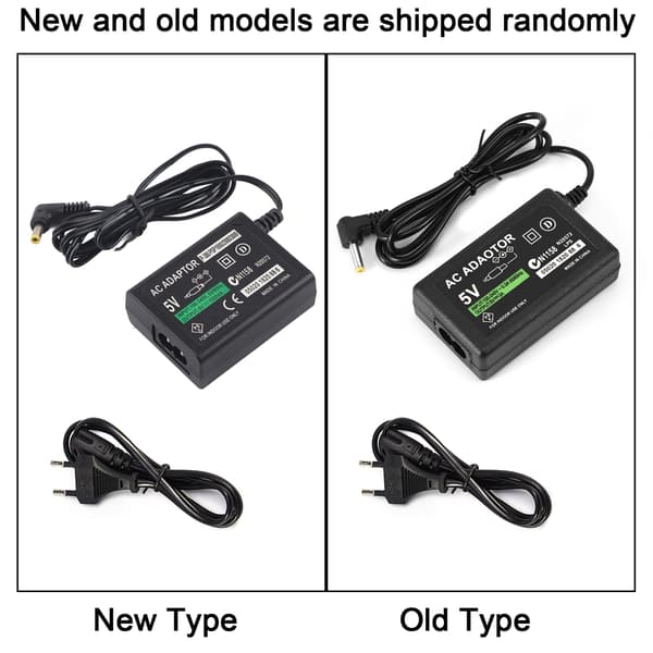 Vægoplader AC-adapter strømforsyningskabel til PSP 1000/2000/3000 EU-stik